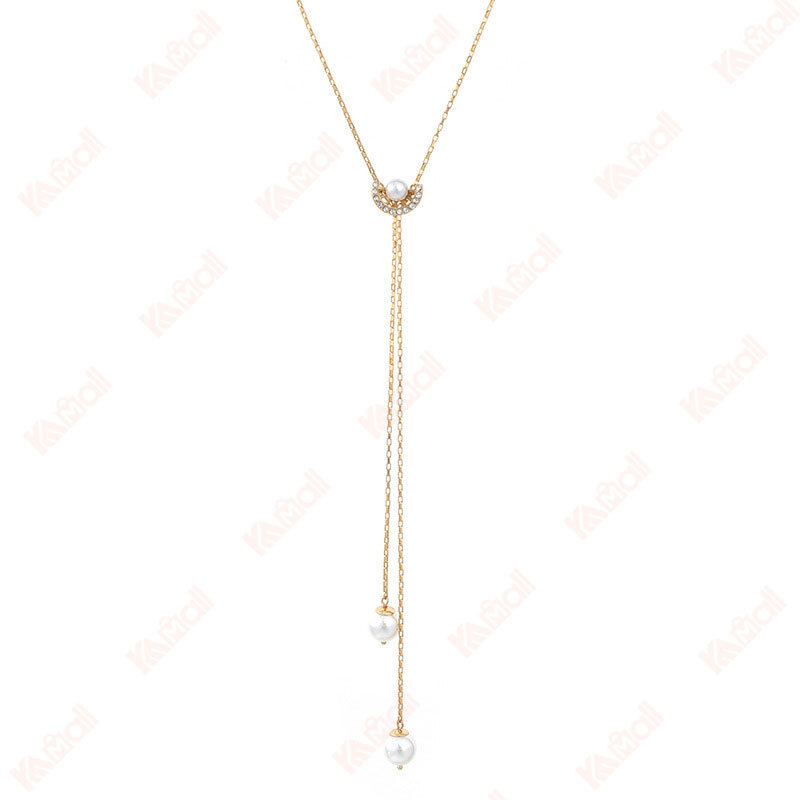 long necklace simple style alloy